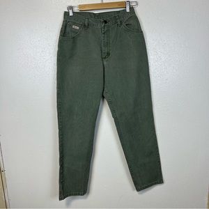 Wrangler Y2K Sage Green High Rise Mom Jean Straight Leg 100% Cotton 10